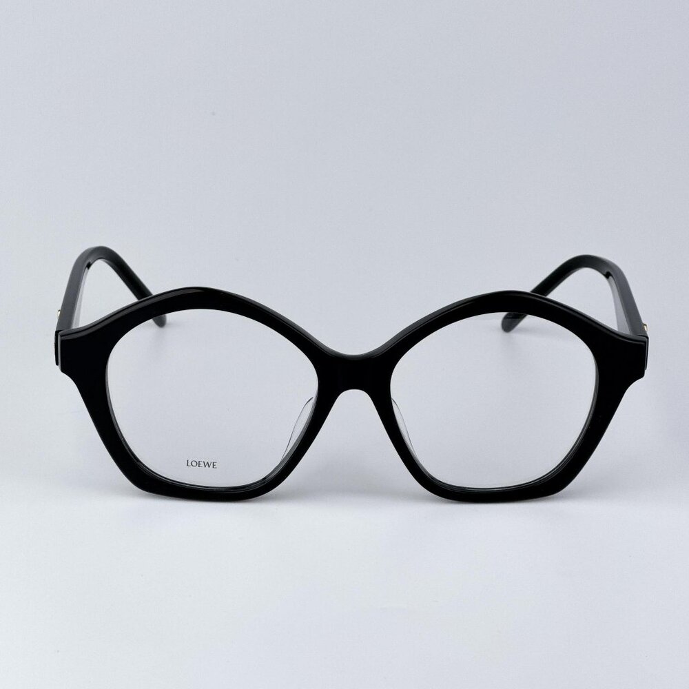 Loewe CURVY  LW50053F 001 Men NEW AUTHENTIC Eyeglasses Black Round